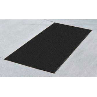 ADA Solutions 3ft. X 4ft. Surface Applied Tactile Surface Black 3648IDRET2-BLACK