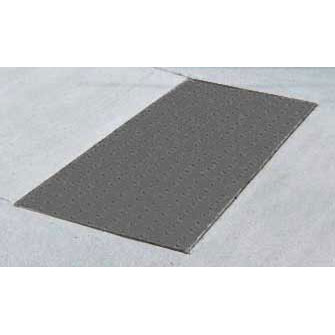 ADA Solutions 2ft. X 4ft. Surface Applied Tactile Surface Gray 2448IDRET2-GRAY