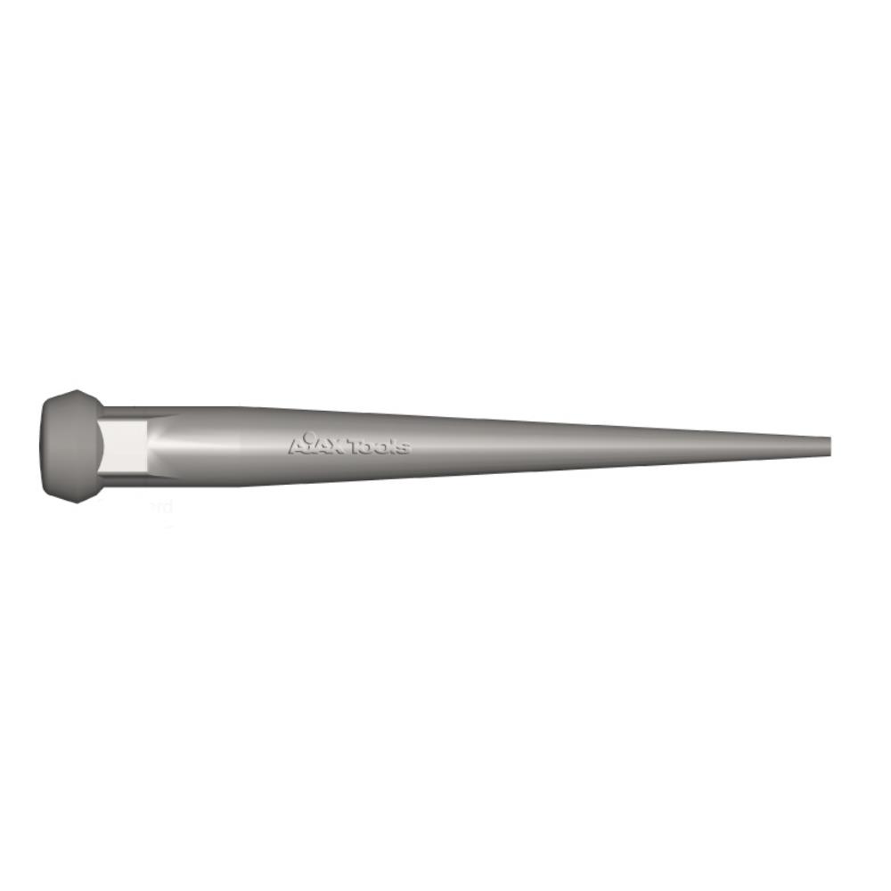 Ajax Tool Works 650 Broad Head Bull Pin 1-1/4in. Diameter x 13in. Long with 10in. Taper Length and 1/4in. Point AJA-650
