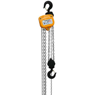 Bison Lifting CH30-20-G 3 Ton Manual Chain Hoist 20ft. Lift with Galvanized Load Chain CH30-20-G