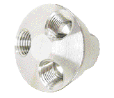 3 Port Alum Manifold, 1/4in. In x 1/4in. Out 3002