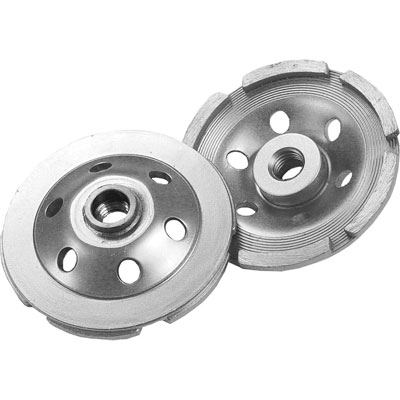 Diamond Products CGDS4000-S5D 4in. x 5/8 In., 11 Delux-Cut Single Row Diamond Cup Grinder Wheel for Concrete DIA-22405