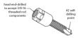 EZG450 Hangermate 3/8-16 - 1/4-20x1 End Drilled No. 2 Point Drill Screw  - Steel - (Box of 50) EZG450