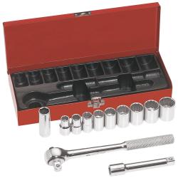 Klein 65510 1/2in. Drive Socket Wrench Set, 12 Pc 65510
