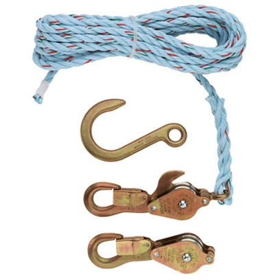 Klein 1802-30 Block and Tackle with 258 Anchor Hook and 25ft Rope 1802-30