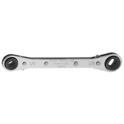 Klein 68309 3/16in and 1/4in Ratcheting Refrigeration Wrench 68309