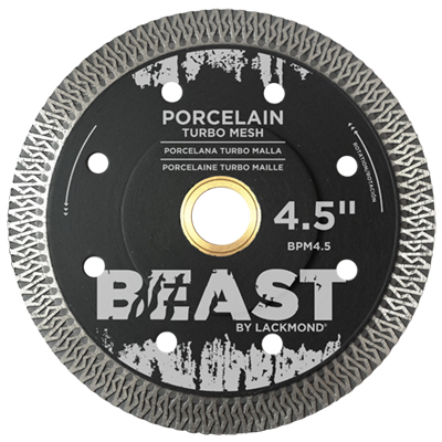 Lackmond BPM4.5 BEAST PRO 4-1/2in Turbo Diamond Blade for Cutting Porcelain BPM4.5