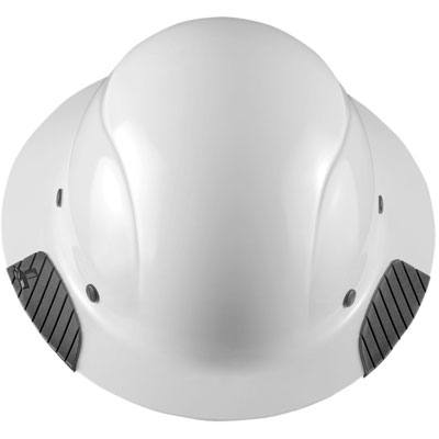 Lift Safety HDF-15WG Dax Full Brim Hard Hat Fiber Resin - White HDF-15WG WHITE