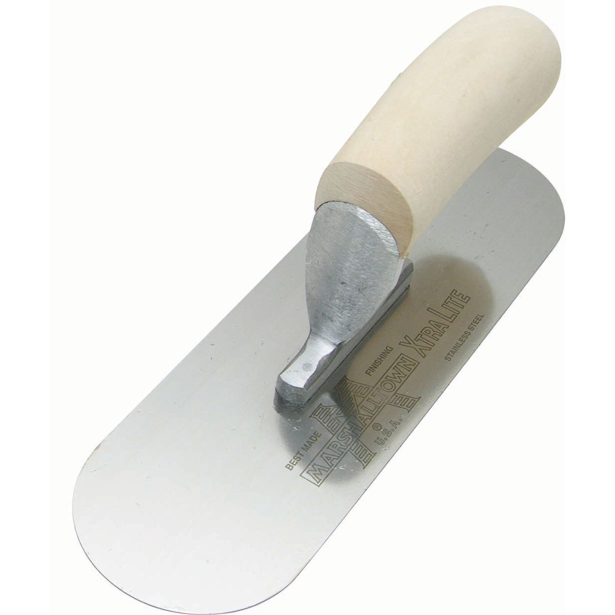 Marshalltown SP12SSR3 12in x 3-1/2in Pool Trowel with Exposed Rivet Trowels and Wood Handle SP12SSR3