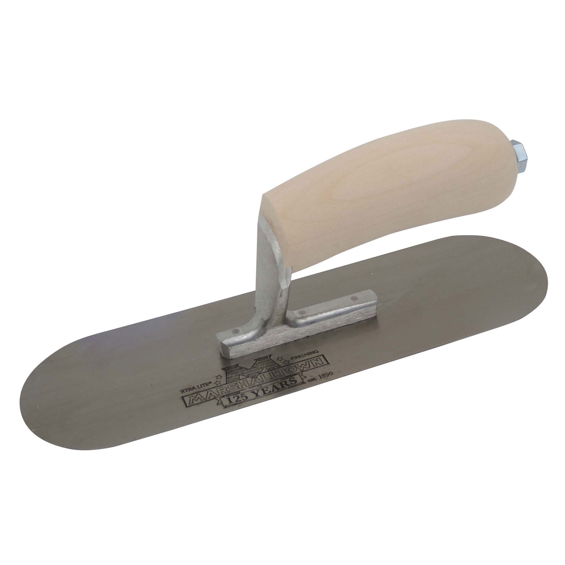 Marshalltown SP14S5 14in x 4in Pool Trowel with 5 Rivets and Wood Handle SP14S5