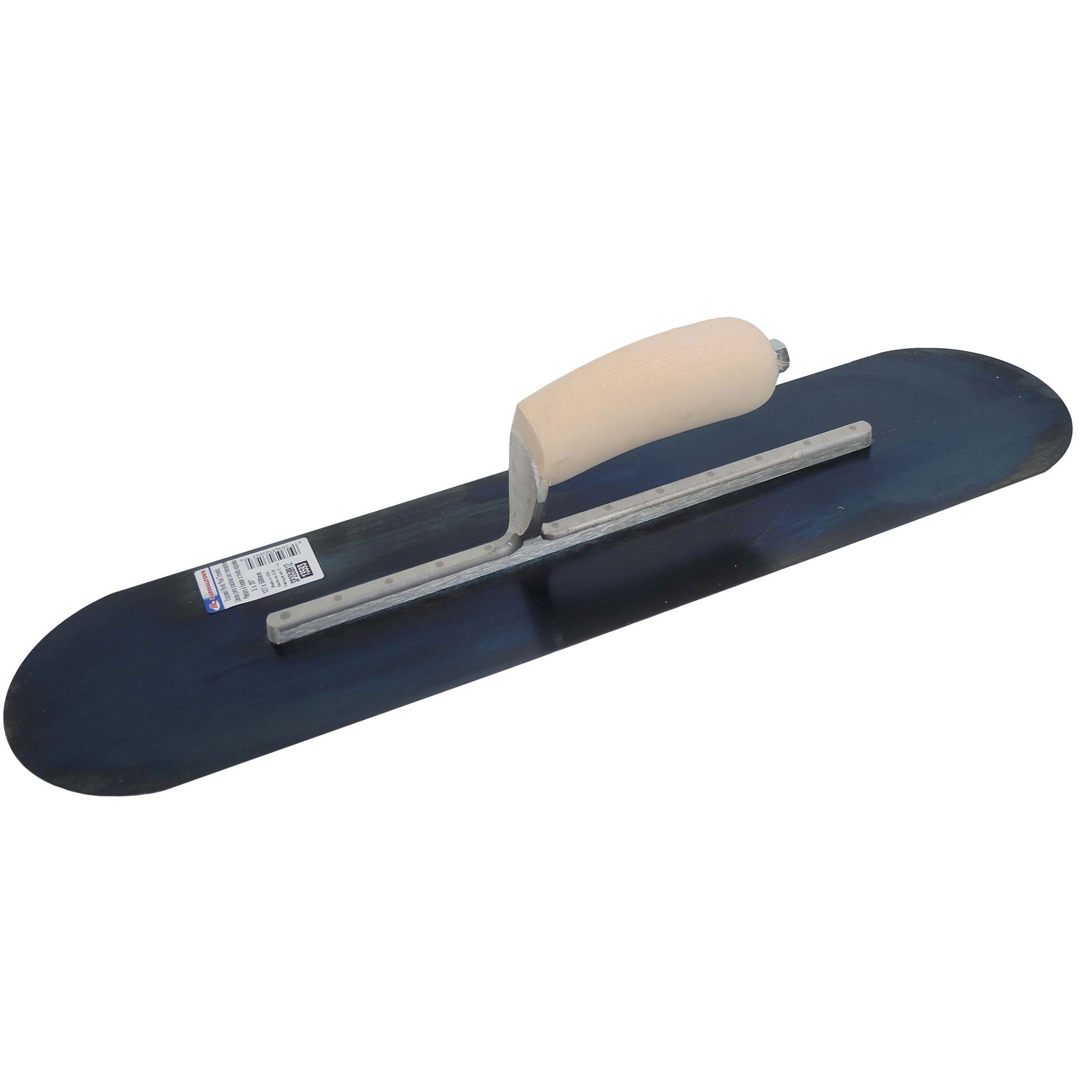 Marshalltown SP205BR12 18in x 5in Fully Rounded Trowel with Exposed Rivet Trowels and Wood Handle SP205BR12