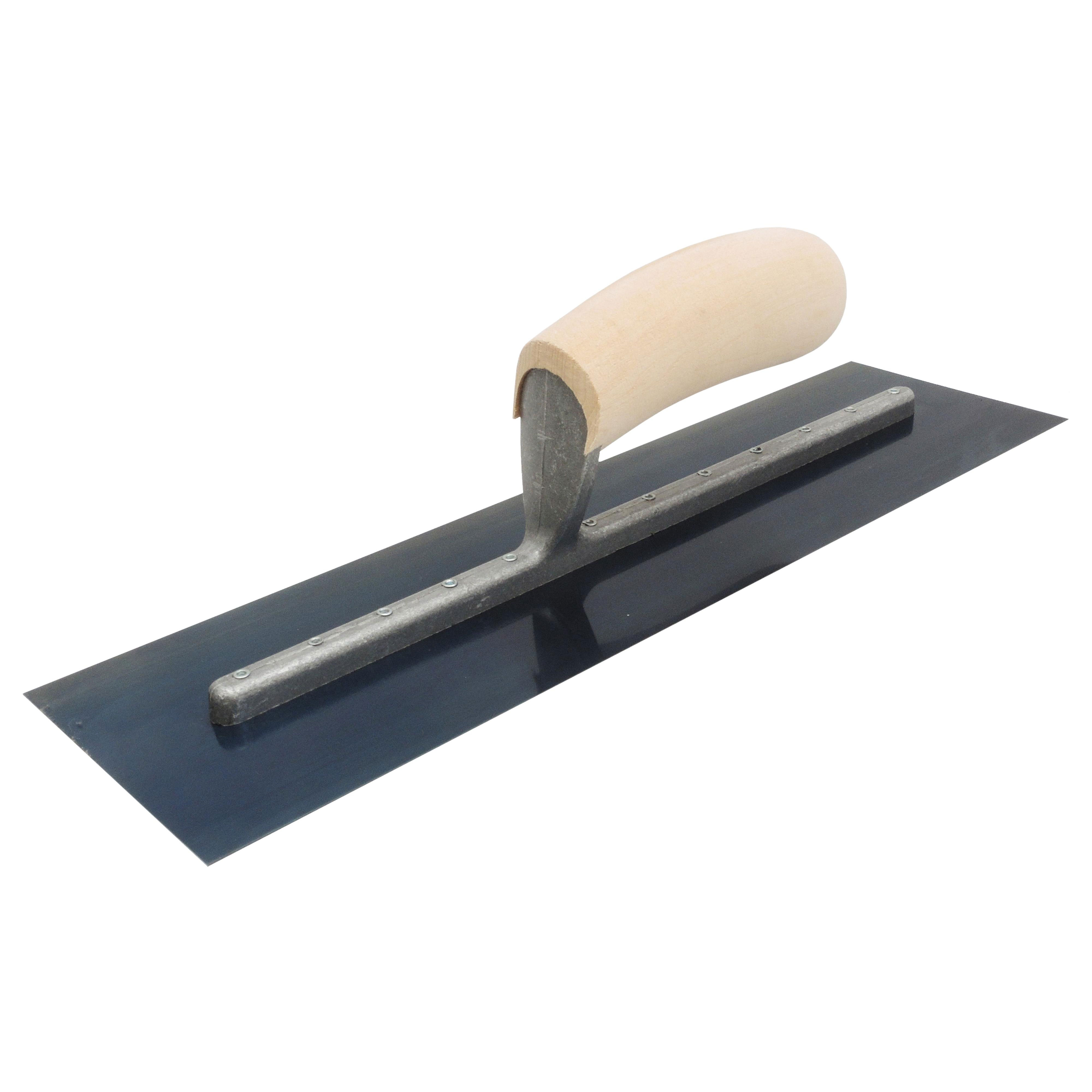 Marshalltown FT143B 14in x 3in Blue Steel Finishing Trowel with Wood Handle FT143B