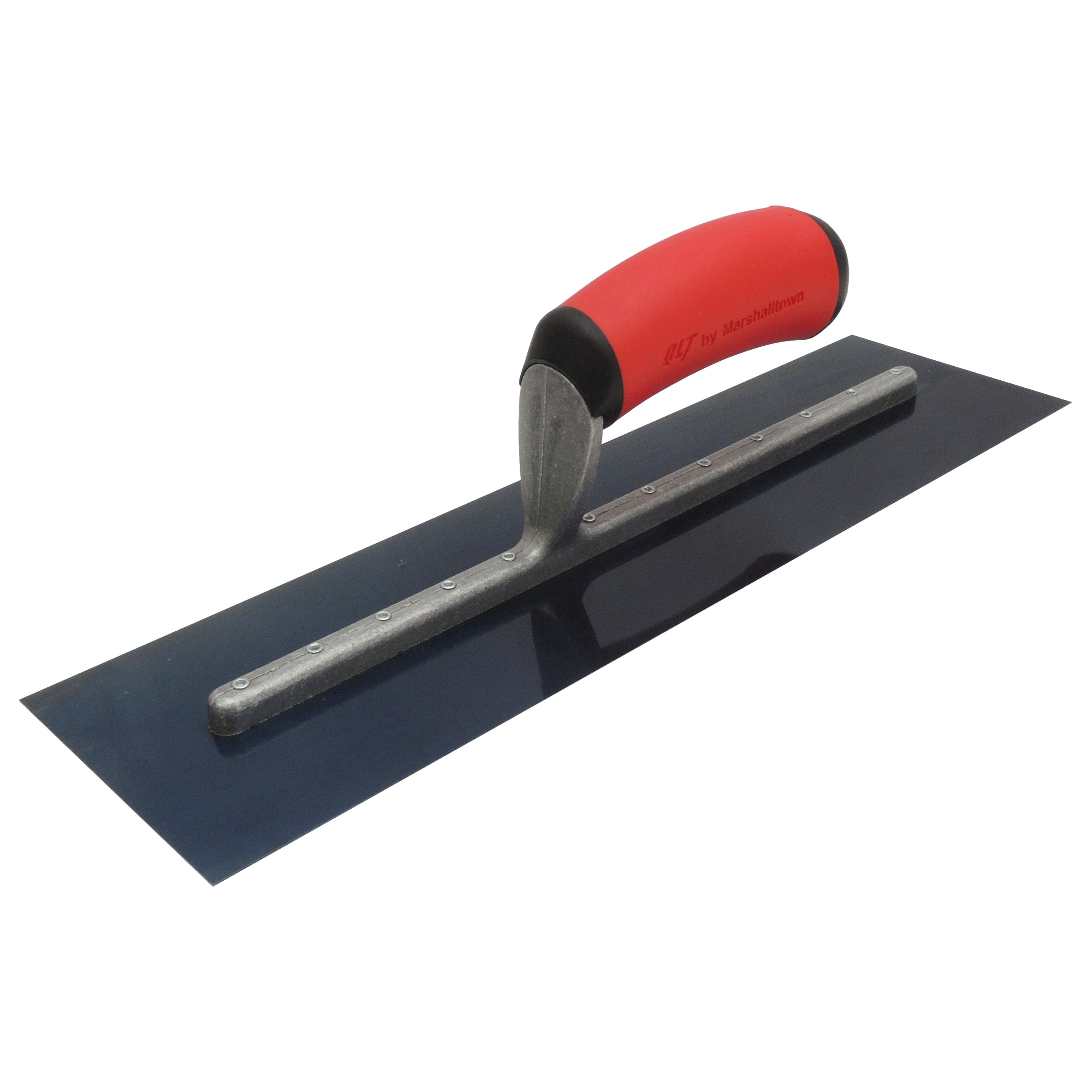 Marshalltown FT143BR 14in x 3in Blue Steel Finishing Trowel with Soft Grip Handle FT143BR