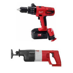 Milwaukee 0629-24SA 18V 1/2 in. Hammer Drill/Recipricating Saw Combo 0629-24SA
