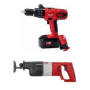 Milwaukee 0629-24SA 18V 1/2 in. Hammer Drill/Recipricating Saw Combo 0629-24SA