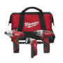 Milwaukee Electric Tools - 2490-23 - M12 3 Piece Cmbo Kit 2490-23