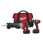Milwaukee - 2694-22 M18 Compact Hammer Drill with Sawzall 2694-22