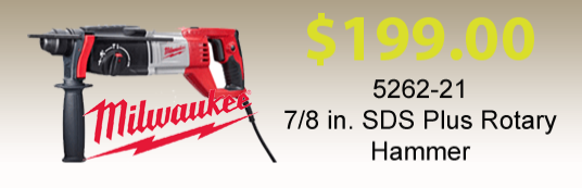 Milwaukee Electric Tools - 5262-21 7/8 in. SDS Plus Rotary Hammer