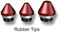 Oztec HP 075 OZ-RT - 3/4in Rubber Tipped Vibrator Pencil Head HP075OZRT