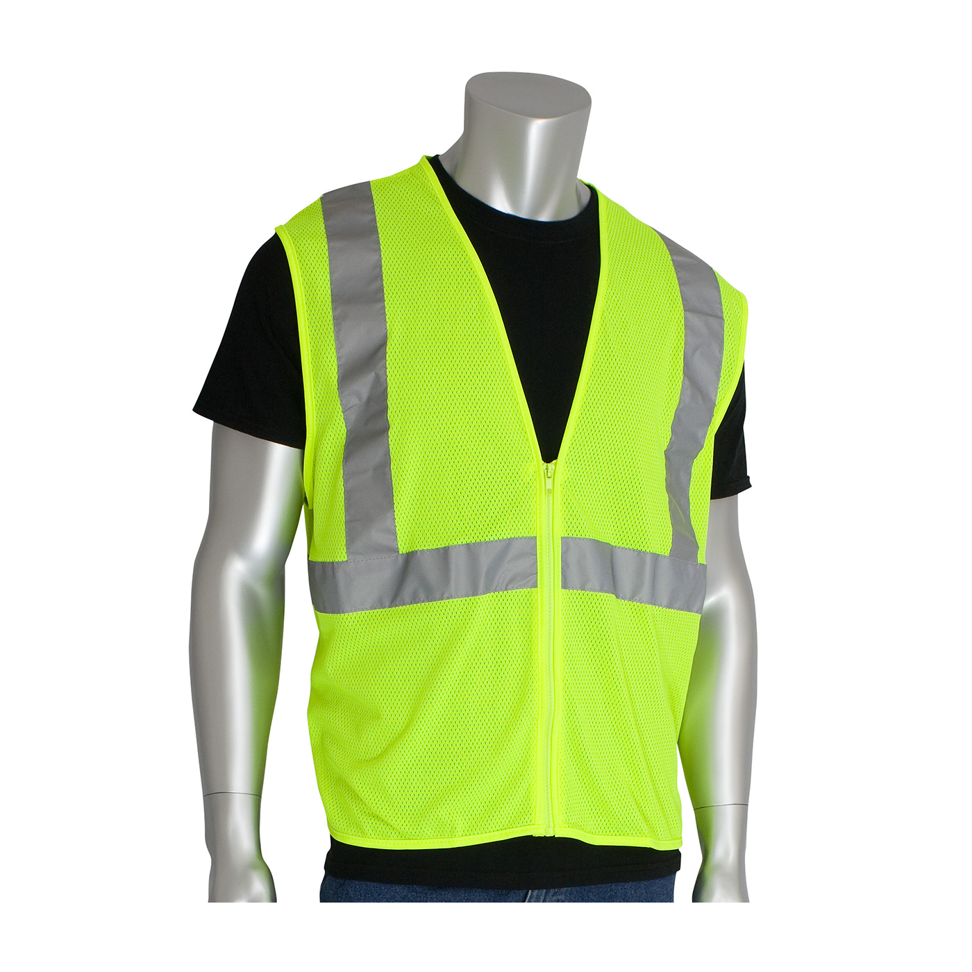 PIP 302-MVGZLY-2X ANSI Type R Class 2 Yellow Value Mesh Vest - 2X-Large PID-302 MVGZLY XXL