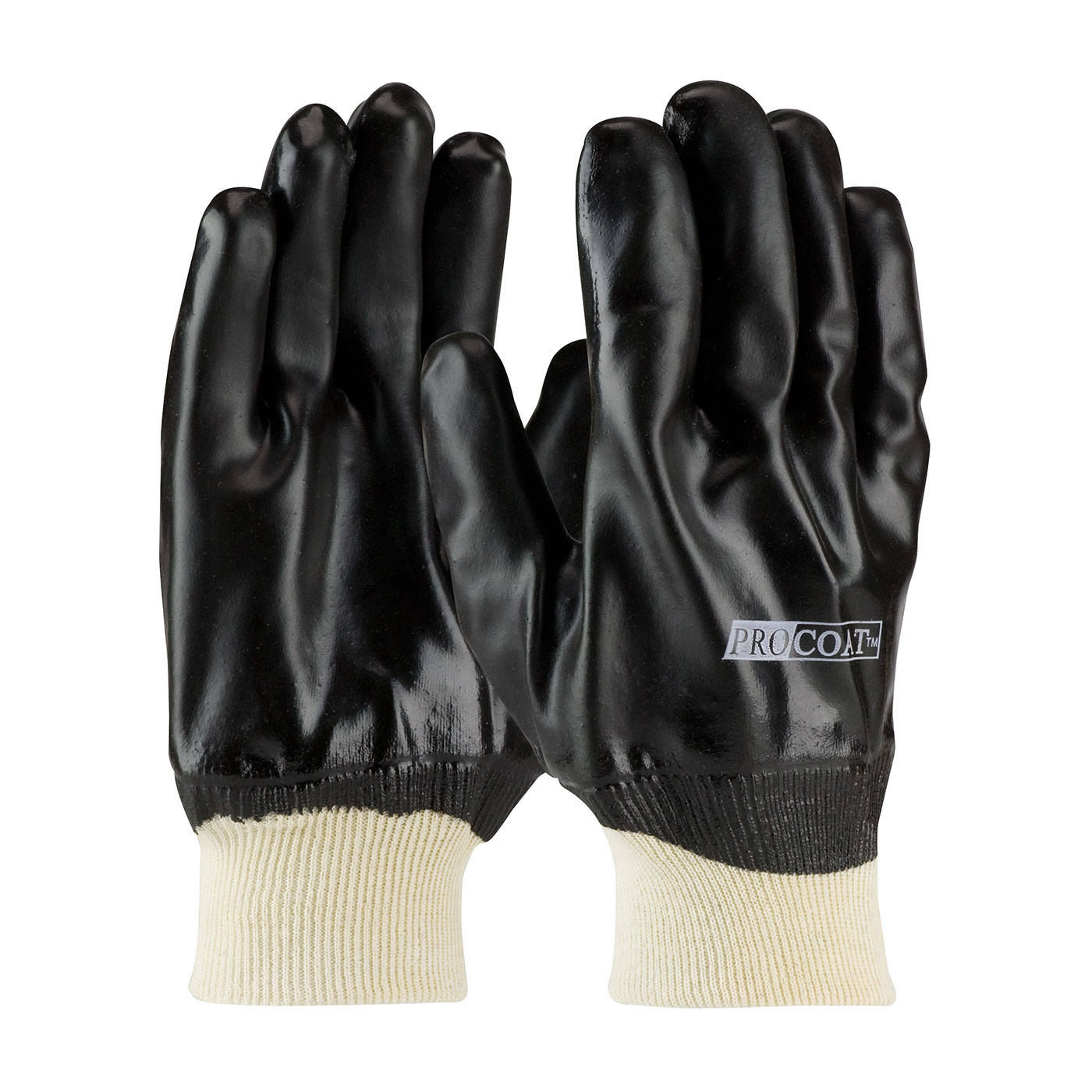PIP 58-8015 ProCoat PVC Dipped Glove with Interlock Liner and Smooth Finish - Knitwrist PID-58 8015