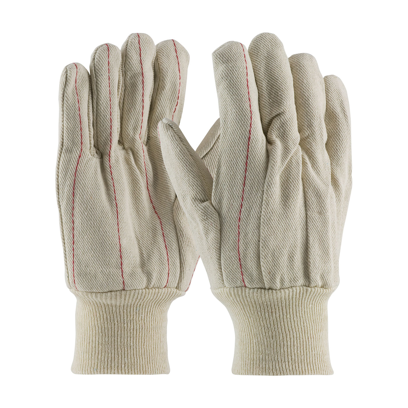PIP 92-918 Cotton Canvas Double Palm Glove with Nap-in Finish - Knitwrist PID-92918