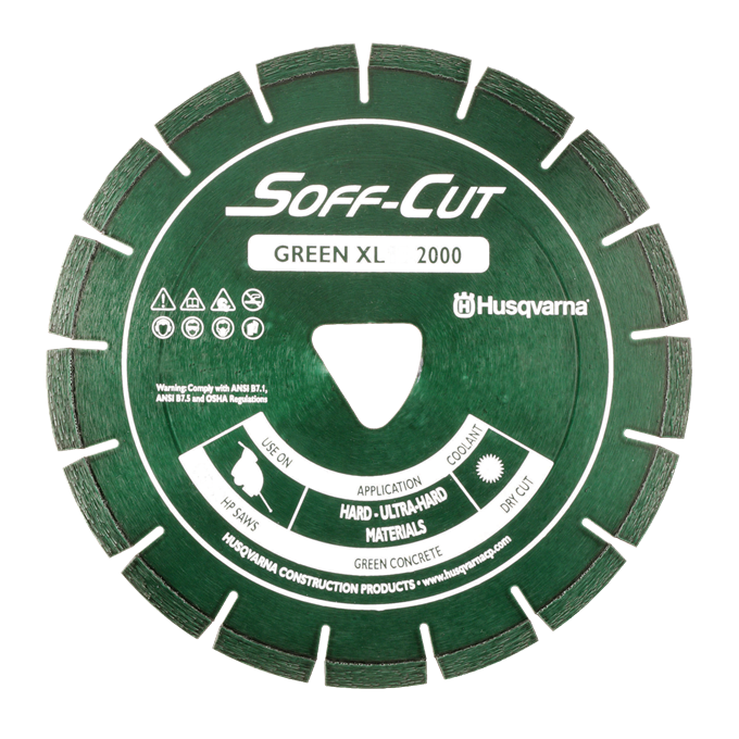 Soff-Cut Series 2000 Green Diamond Blades