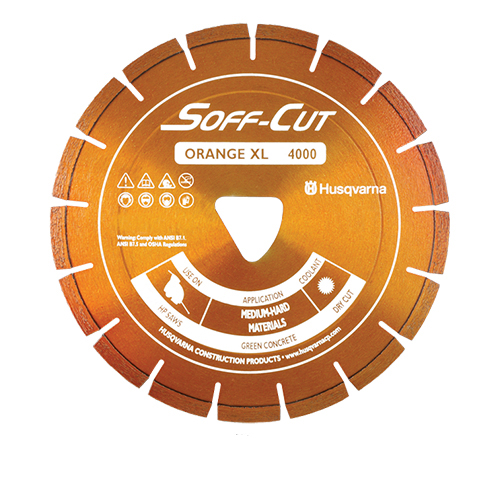 Soff-Cut XL6.5-4000 Orange 6.5in.x.100 Premium Diamond Blade 582831401