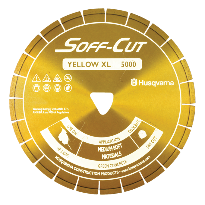 Soff-Cut Series 5000 Yellow Diamond Blades
