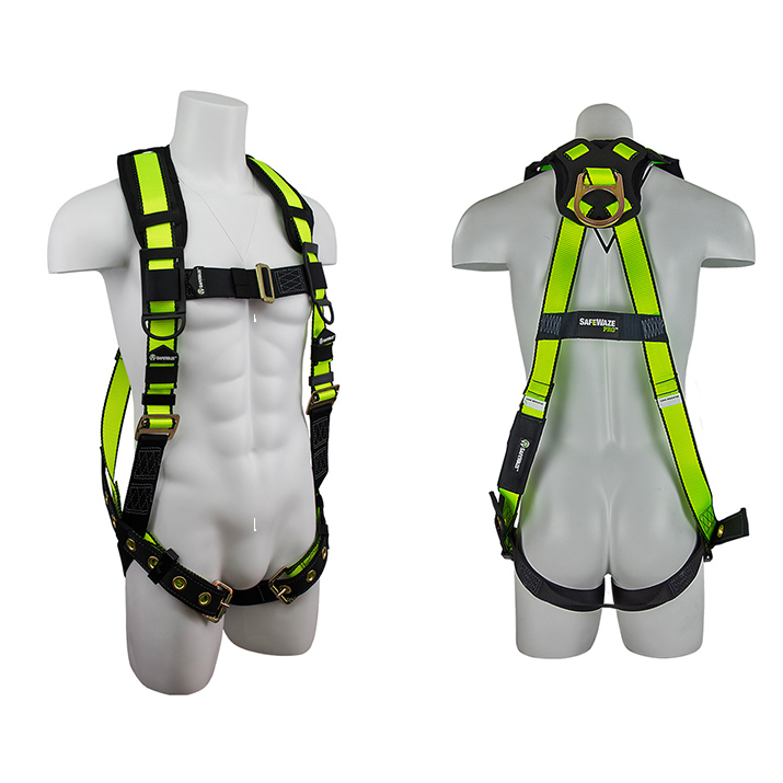 Safewaze FS185 PRO Fall Protection Harness with 1 D-Ring - Large/X-Large FFS-FS185 L/XL