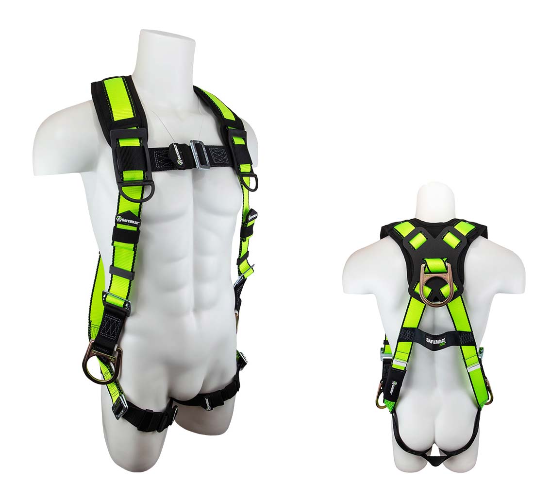 Safewaze FS281 PRO Vest Fall Protection Harness with 3 D-rings - Small/Medium FS281-S/M