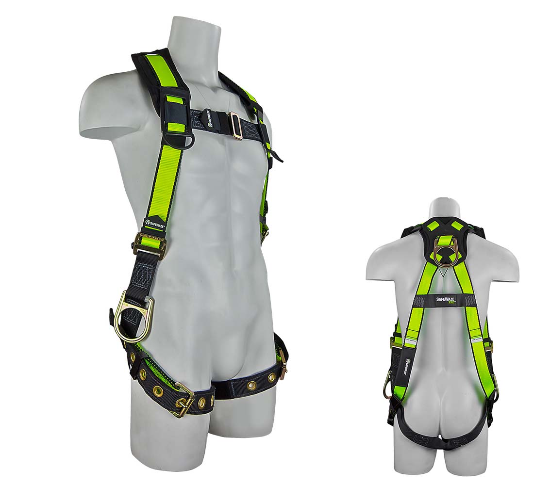 Safewaze FS285 PRO Vest Fall Protection Harness with 3 D-rings - Small/Medium FS285-S/M