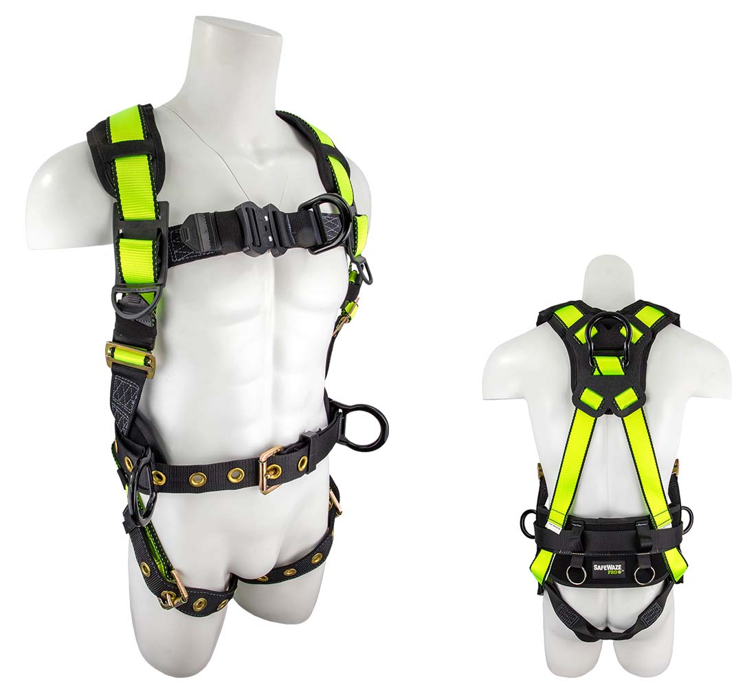 Safewaze FS377 PRO+ Wind Energy Harness with 4 D-Rings - Small FS377-S