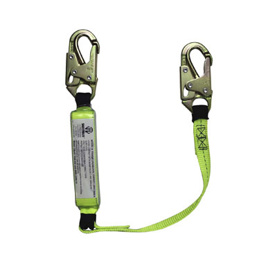 Safewaze FS560-3 3ft. Energy Absorbing Lanyard with Double Locking Snap Hooks FS560-3