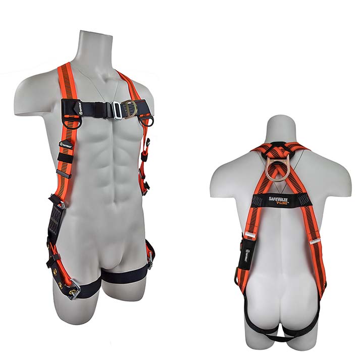 Safewaze FS99185-EFD V-LINE Fall Protection Harness with 2 D-Rings - Universal Size FS99185-EFD