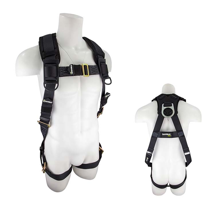 Safewaze SW99280-HW PRO Heavy Weight Fall Protection Harness with 1 D-Ring SW99280-HW