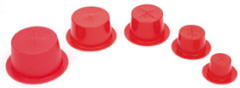 Adhesive Retaining Caps - 1/2in Rod/5/8in Hole (Pack of 25) ARC50RP25