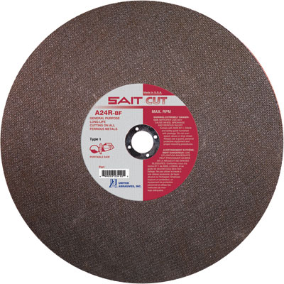 United Abrasives-Sait 23420 12in x 1/8in x 20mm Abrasive Blade for Cutting Metal (Box of 10) UNA-23420