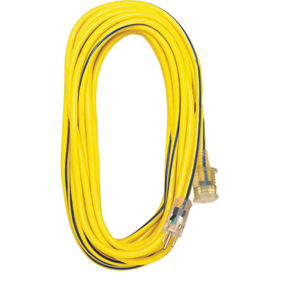 Voltec 05-00366 100 ft 12/3 Extension Cord Lighted End FXW-0500366