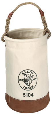 Klein - Klein - Bucket, #1 Canvas, Leather-Bottom, Swivel Snap Hook 5104S