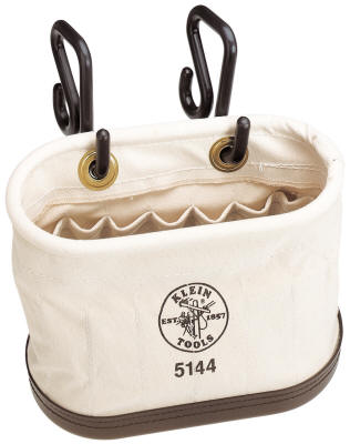 Klein - Bucket, #6 Canvas, Oval Aerial Basket, 15 Pockets 5144