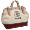 Klein - Tool Bag, Canvas, w/ Vinyl, 12in.L x 6in.W x 10in.D 5102-12