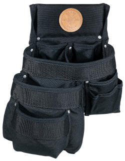 Klein - Tool Pouch, Black Cordura Nylon, 9-Pockets, Tunnel Loop 5700