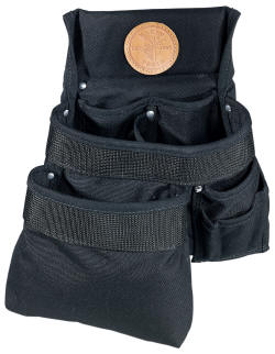 Klein - Tool Pouch, Black Cordura Nylon, 8-Pockets, Tunnel Loop 5701