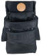 Klein - Tool Pouch, Black Cordura Nylon, 2-Pockets, Tunnel Loop 5702