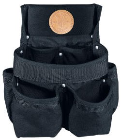 Klein - Electrician? Tool Pouch, Blk Cordura Nylon, 8-Pockets, Tunnel Loop 5718