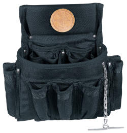 Klein - Electrician? Tool Pouch, Blk Cordura Nylon, 19-Pockets, Tunnel Loop 5719
