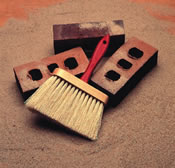Kraft - BL526  - Red Handle-Jumbo Utility Brush BL526