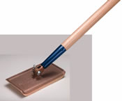 Kraft - CC302-01 - 9in x 4in Bronze Edger W/Out Handle - 1/4in Radiun, 3/4in Lip CC302-01