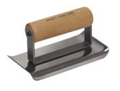Kraft - CF141 - 6in x 3-1/4 Radius Stainless Steel Curved End Edger CF141